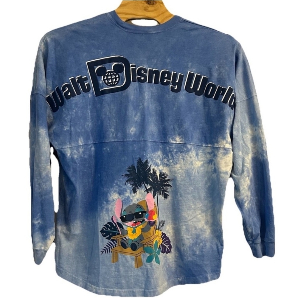 Spirit Jersey Stitch Shirt Adult L Walt Disney World‎ Hawaiian Aloha Beach Blue